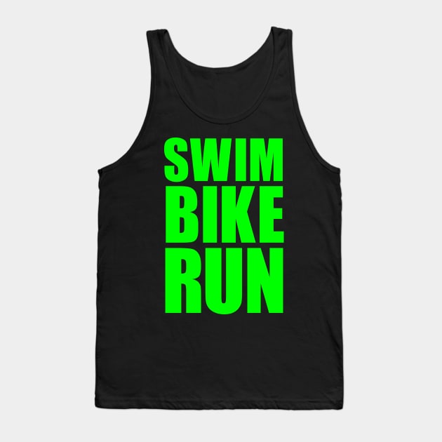 SWIM BIKE RUN TRIATHLON KONA Tank Top by ndnc